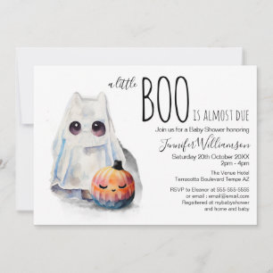 Little Boo Puppy and Pumpkin Herfst Baby shower Kaart