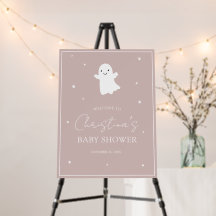 Little Boo Roze Geest Meisje Baby Shower Welkom
