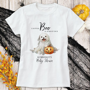 Little Boo Schattige Halloween Baby shower Moeder  T-shirt