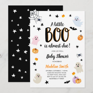 Little Boo Schattige Halloween Schattige Ghost Bab Kaart