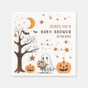 Little BOO Star Pattern Halloween Baby shower Servet