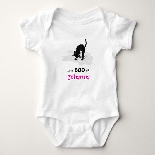 Little BOO-tifful Cat and Ghost Romper (Voorkant)
