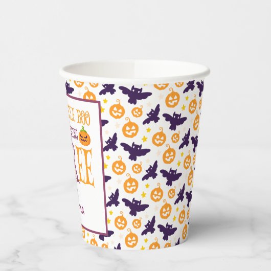 Little Boo Turning 3 Halloween 3rd Birthday Papieren Bekers (Links)