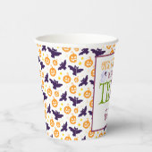 Little Boo Turning 3 Halloween 3rd Birthday Papieren Bekers (Rechts)