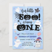 Little Boo wordt er een | Halloween 1e verjaardag Kaart (Voorkant)