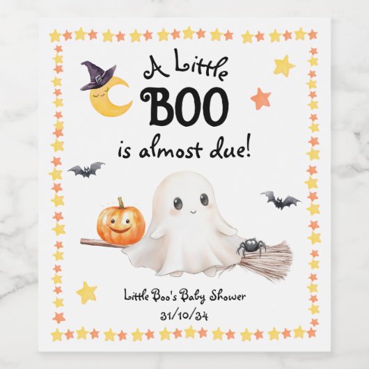 Little Book is bijna klaar! Halloween Wijn Etiket (Enkel label)