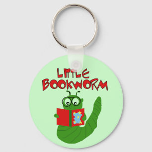 Little Bookworm Tshirts and Gifts Sleutelhanger