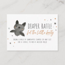 Little BOOty Luier Raffle Behuizing Kaart