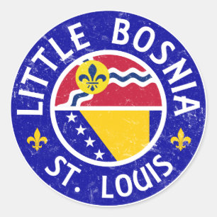 Little Bosnië St. Louis Ronde Sticker