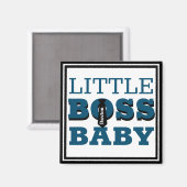 Little Boss Baby Persoonlijk Magneet (Voorkant / Achterkant)