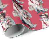 Little Boy Angel Kerstmis  Cadeaupapier (Rol Hoek)