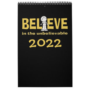 Little Boy as the "I" in Believe 2022 Calendar Kalender