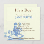 Little Boy beroemd gemaakt door Rocking Horse Anti Kaart (Voorkant / Achterkant)