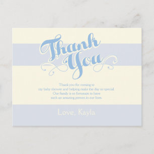 Little Boy Blue Baby shower, dank je wel kaarten