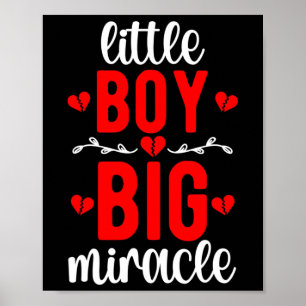 Little Boy CHD Warrior, congenitale hartaandoening Poster