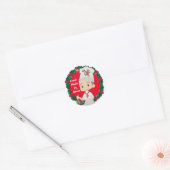 Little Boy Chef Christmas Ronde Sticker (Envelop)