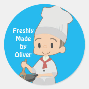 Little Boy Chef Ronde Sticker