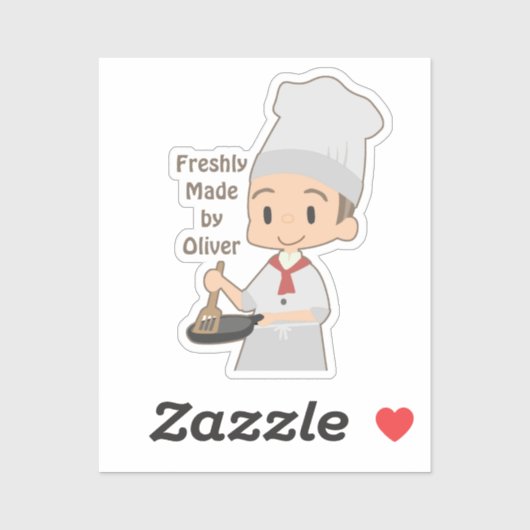 Little Boy Chef Sticker (Vel)