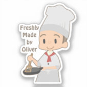 Little Boy Chef Sticker (Voorkant)