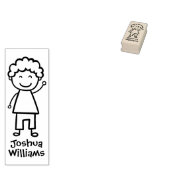 Little Boy Personalized Rubber Stamp Rubberstempel (Gestempeld)