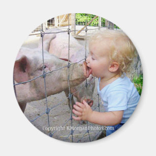 Little Boy & Pig Magneet