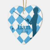 Little Boys Gone Gevist Keramisch Ornament (Links)