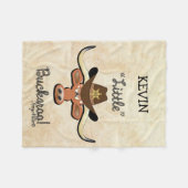 Little Boy's Longhorn Steer Fleece Blanket (Voorkant (Horizontaal))