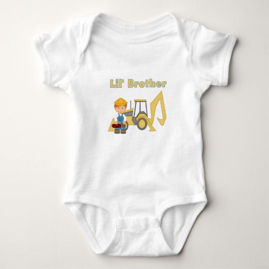 Little Brother Backhoe Romper (Voorkant)