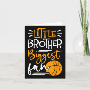 Little Brother Biggest Fan Bysketbyll Kaart