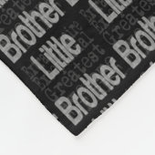 Little Brother Extraordinaire Fleece Deken (Hoek)