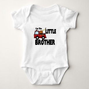 Little Brother Fire Truck Romper