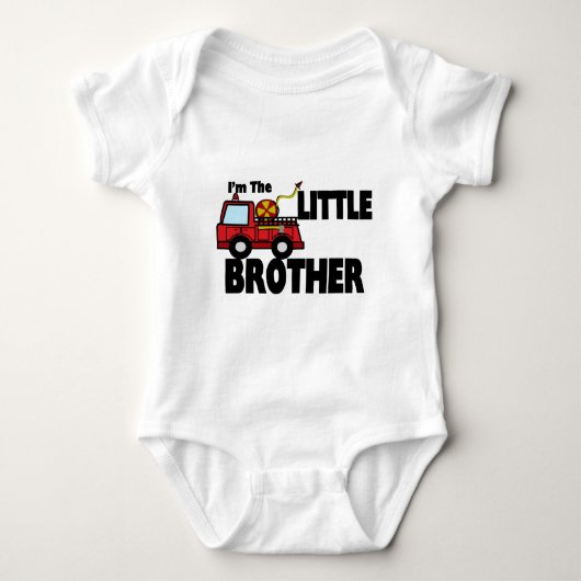 Little Brother Fire Truck Romper (Voorkant)