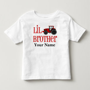 Little Brother Tractor Gepersonaliseerd T-shirt