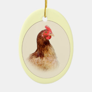 Little Brown Hen Ornament