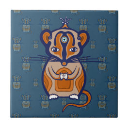 Little Brown Mouse Tegeltje