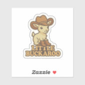 Little Buckaroo - Autocollant de chevreau (Feuille)