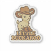 Little Buckaroo - Kid Goat Sticker (Voorkant)