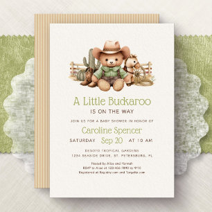 Little Buckaroo Westerse Geslachtsneutrale Baby Sh Kaart