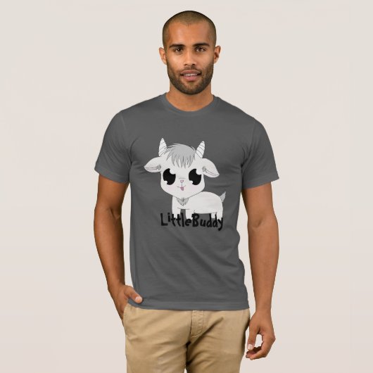 Little Buddy Tshirt - Charcoal (Devant entier)