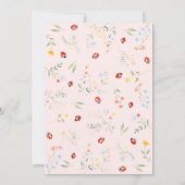 Little Bug Garden Blush Roze Baby shower (Achterkant)