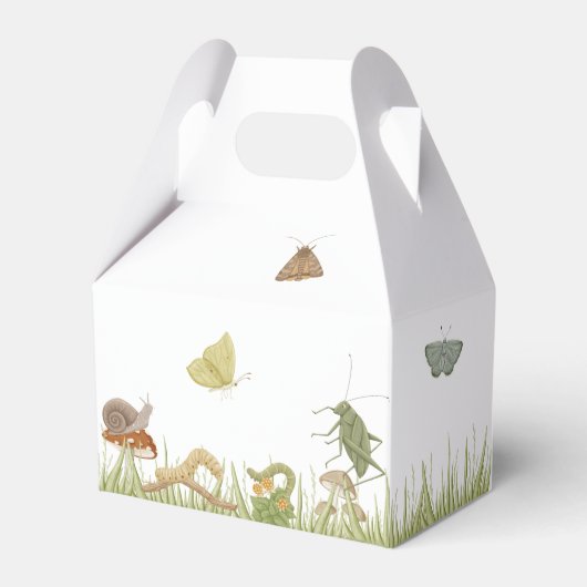 Little Bug Insects Mushroom Boy Baby Shower Bedankdoosjes (Achterkant)