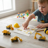 Little Builder Construction Party Invitation