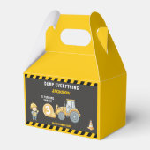 "Little Builder– Construction Truck 3rd Birthday Bedankdoosjes (Voorkant Zijde)