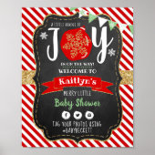 "Little Bundle of Joy" kerstBaby shower Poster (Voorkant)