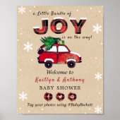 Little Bundle of Joy | KerstBaby shower Poster (Voorkant)