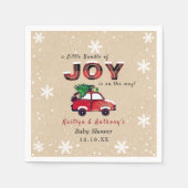 Little Bundle of Joy | KerstBaby shower Servet (Voorkant)