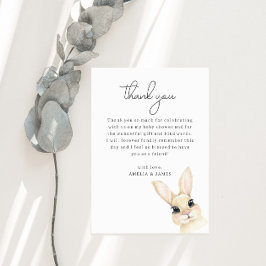 Little Bunny Baby shower Bedankt Card Informatiekaartje