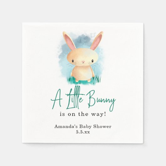 Little Bunny - baby shower Servet (Voorkant)