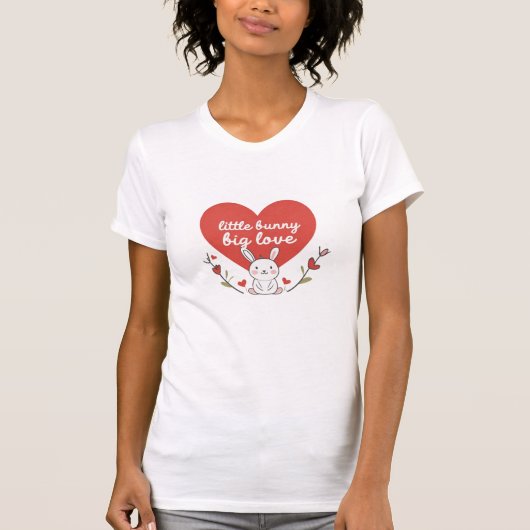 Little Bunny Big Love T-shirt - Pasen (Voorkant)