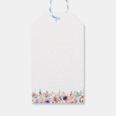 Little Bunny Floral Love Heart Dank je Cadeaulabel (Achterkant)